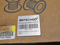 (QTY 3) BNTECHGO Black 18 Gauge Super Flexible Silicone Wire, Spool 250 ft
