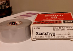 One Roll 3M Scotch 70 Self-Fusing Silicone Rubber Electrical Tape NEW/OLD STOCK