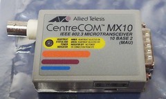 ALLIED TELESIS CENTRECOM MX10 IEEE 802.3 MICROTRANSCEIVER 10 BASE 2