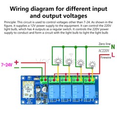1/2/3/4Ch Ewelink WiFi Remote Control Switch Bluetooth Dual Model Relay Module