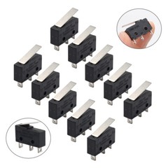 10 Pcs AC 300V 1NO 1NC Short Straight Hinge Lever Mini Micro Switch