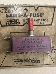 Sans-A-Fuse FA 2250-1 Circuit Breakers 6x NOS – Replace Zenith #136-92 – Vintage