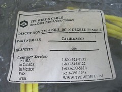 TPC Wire CA14D34M002 Cable 2M 4P