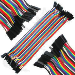 Extra Long 30cm Jumper Wires DuPont Female – Female 40 pcs Ribbon Arduino
