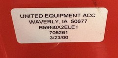 United Equipment ACC Industrial Cord Reel R59N0X2ELE1 705261 NOS