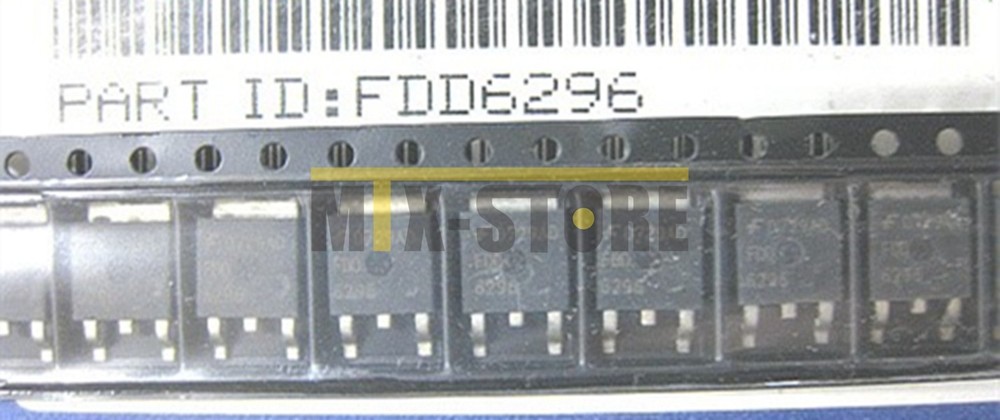 10PCS FDD6296 MOSFET N-CH 30V 15A D-PAK Fairchild