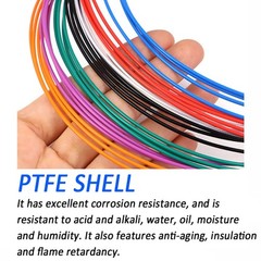 PTFE Insulated Silver Plated Copper Wire Cable Audio Signal Wire 0.05mm² – 10mm²