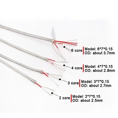 PTFE Shield Signal Cable PT100 Compensation Wire Thermal Resistance Sensor Wire