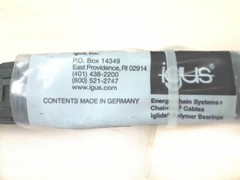 IGUS 07-030-038 533mm eChain Zipper type Cable Carrier w/ end Cap -Free Shipping