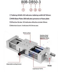 Heavy Duty Slide TableManual Precision Displacement TableMini Displacement Table