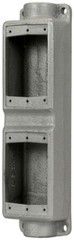 Crouse Hinds FSC17, 1/2″ Hub, 2-Gang, Shallow, Tandem, Cast Device Box, 1 pc