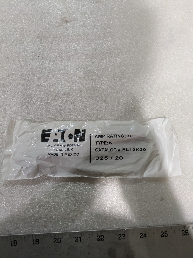 Eaton Cooper FL12K30 Type K Fuse Link 30A 12kV Distribution Power New
