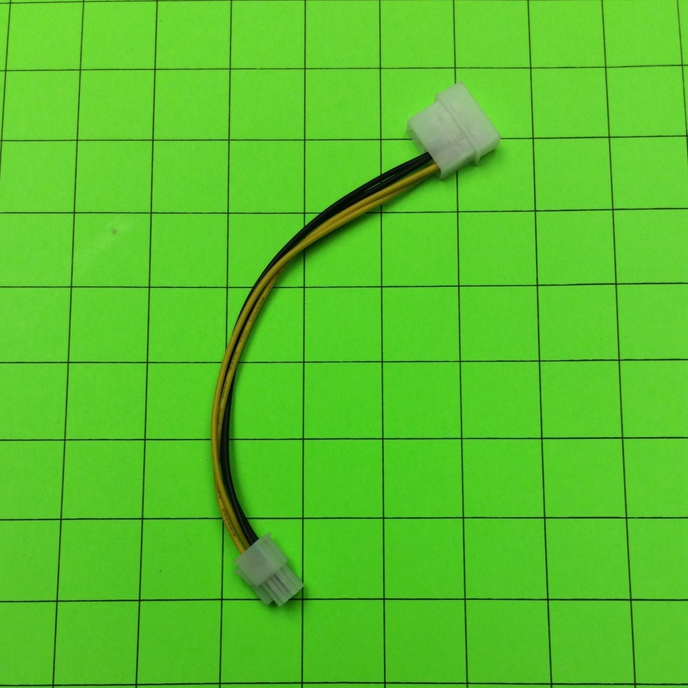 Molex to Square 4 Pin Motherboard Connector Power Cable Wire