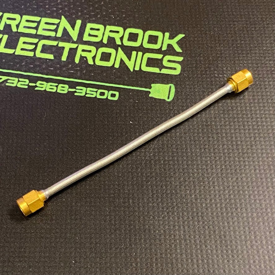 SMA M TO M – 4″ – GREEN BROOK ONLINE – SMA GOLD MALE TO MALE – 4″ – SEMI-RIGID C