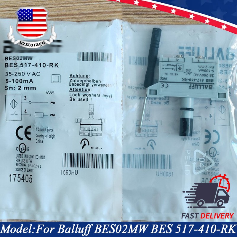 For Balluff BES02MW BES 517-410-RK Inductive Proximity Switch Sensor 35-250VAC