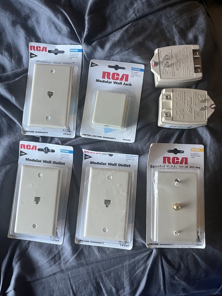 Variety Of Different Electrical And Alarm Installation Parts, Some Used,Some Not