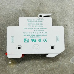 Littelfuse LPSM CH 30A 600V Midget Powersafe 1P Fuse Holder LPSM0001Z CH