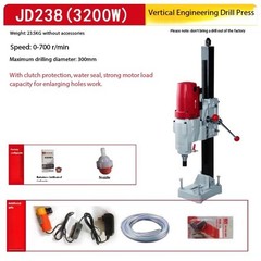 2200W Diamond Core Drilling Machine, Dual-Purpose Dry Wet Core Drilling 220V