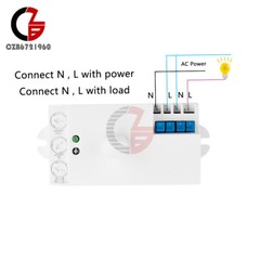 DC12-24V AC110-240V 5.8GHz Microwave Radar Sensor Body Motion HF Detector Switch