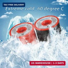BNTECHGO 16 Gauge Silicone Wire Spool red and Black Each 50ft Flexible 16 AWG St