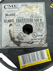 CME E102470 Yellow Machine Tool Wire 10 AWG Approx 27′ Long, 1 lbs 8oz