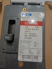 NEW IN BOX – Eaton – CCV2200 – 200A CCVH 25K Tenant Main Circuit Breaker