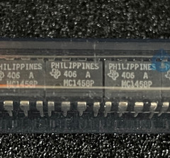10pc T.I. MC1458P Dual General-Purpose Operational Amplifier I.C. DIP-8P **NOS