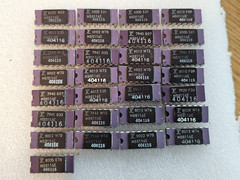 2x Vintage 79 / 80 Ceramic S-100 MITS IMSAI Fujitsu MB8116E 16 kbit DRAM 200 ns