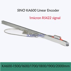 SINO KA-600 1000-2000mm 1micron RS422 DRO Linear Glass Scale 1um Optical Encoder