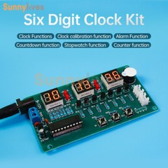 6-bit LED Digital Electronic Clock DIY Kit 51 Microcontroller Circuit Board Kit