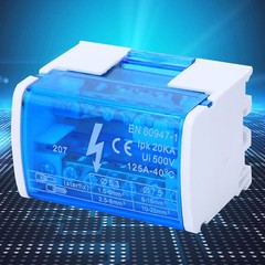 Terminal Block Distribution Box On DIN Rail Compact Universal Connector For