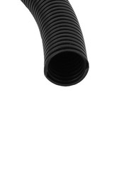2.5 M 20×25 mm Plastic Corrugated Conduit Tube for Garden,Office Black