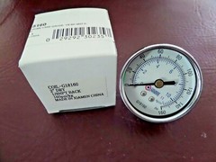 Coilhose, G18160, 2″ Dial, Dry Gauge, 1/8 NPT, Back Mount, 160 PSI