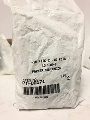Parker 8 HX6-S Triple-Lok 1/2 JIC Swivel Nut Union Steel Made in Canada
