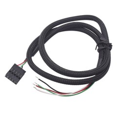 Corsair DuPont USB Computer Cable Wire 9-Pin Plug (12mm*5) 4 line Black 65CM