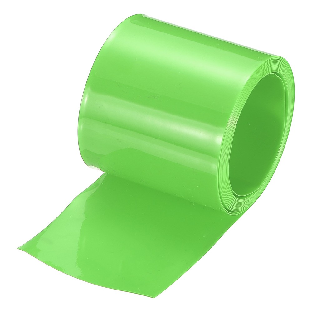 Battery Wrap Heat Shrink Tubing 35mm Dia 55mm Flat 8 Feet Fruit Green