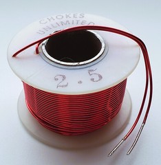 US Stock – Chokes Unlimited 2.5 mH Air Core (w/iron sleeve) Inductor 18 AWG wire