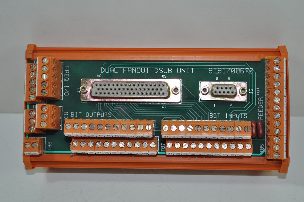 Weidmuller Dual Fanout DSUB Unit Board Model# 9191700670