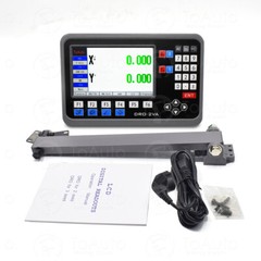 2 Axis DRO Digital Readout LCD Display with 2pc Glass Linear Scale 250mm+1000mm