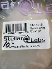 Microphone Cables STELLAR LABS model 24-16215 1/4 TRS male connector XLR Female