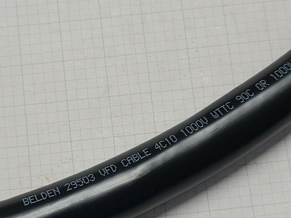 Belden 29503 10/3C+G 300% Ground VFD Variable Frequency Drive Motor Cable /5ft