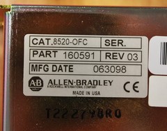 Allen Bradley 8520-OFC PN: 160591 Rev 03. On/Off Control Assembly Box – NEW