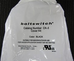 BOLTSWITCH CK-3 INDOOR/OUTDOOR BLACK COVER KIT – FACTORY SEALED