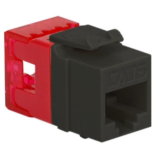 ICC Network Connector – 1 x RJ-45 Female – Gold-plated Connectors – Black