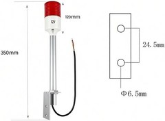12V DC LED Warning Light Alarm Indicator Light Industrial Machin Size: 1-Layer