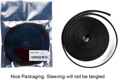 25ft – 1/2 inch PET Expandable Braided Sleeving – Black – Braided Cable Sleeve