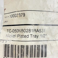 CMP TC-050NB0281RA531 NPT Nickel Plated Tray 1/2″ (lot of 4)