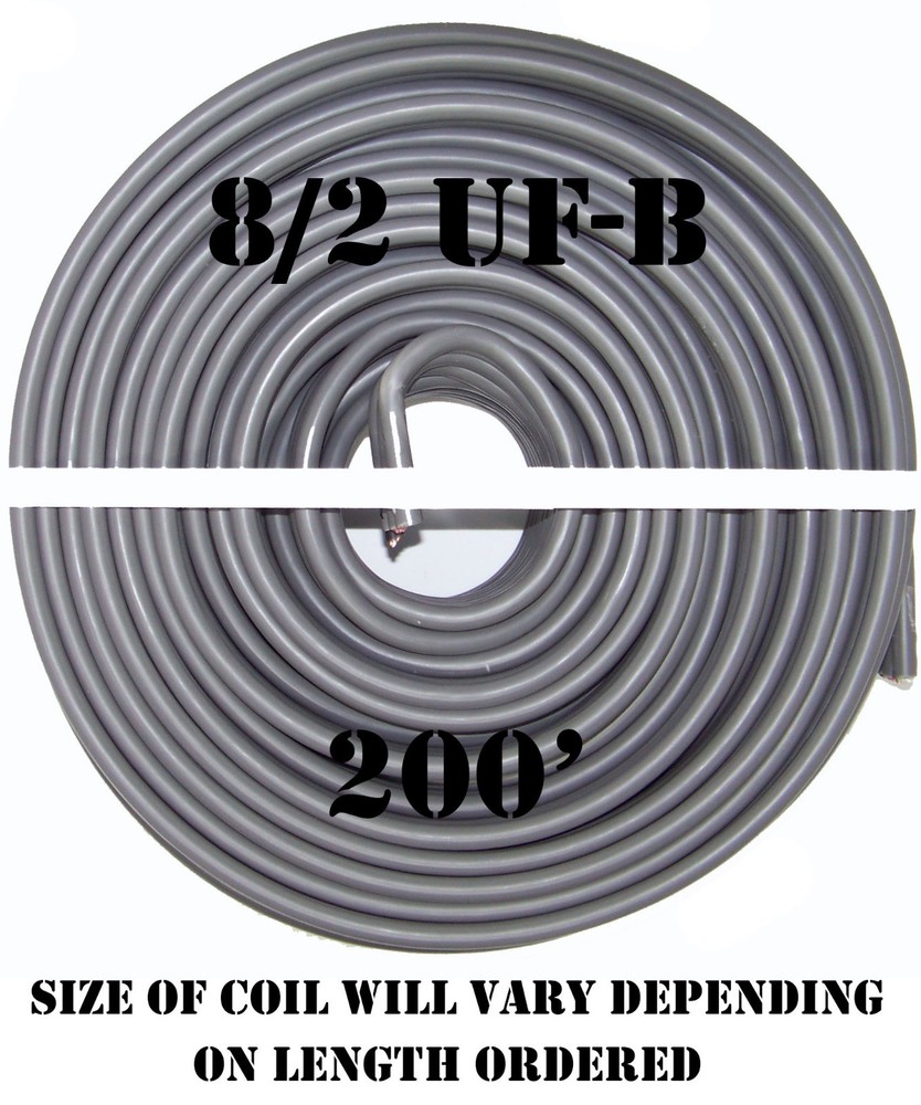 8/2 UF-B x 200′ Southwire Underground Feeder Cable