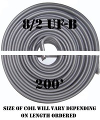 8/2 UF-B x 200′ Southwire Underground Feeder Cable
