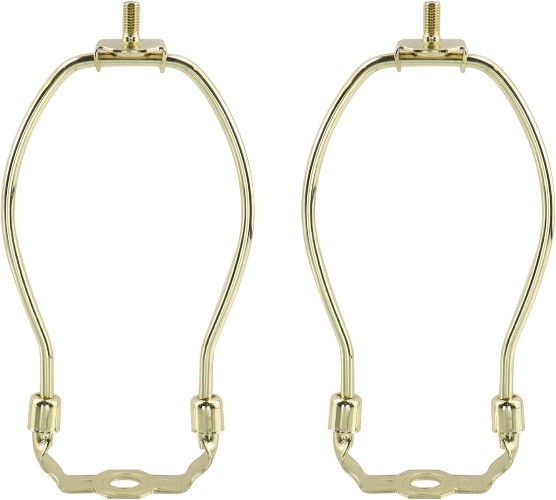6 Inch Lamp Harp, 2 Pack Heavy Duty Lamp Shade Holder Adapter Harp Bracket